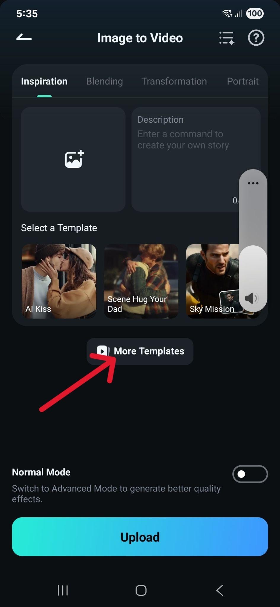 filmora mobile more templates
