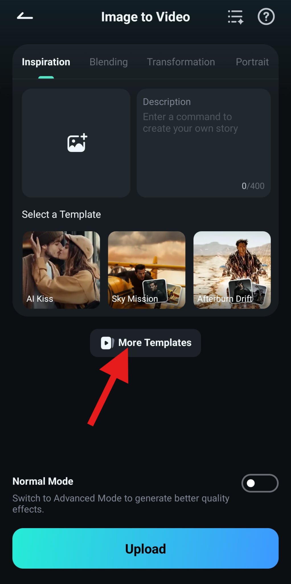 explore more image to video templates
