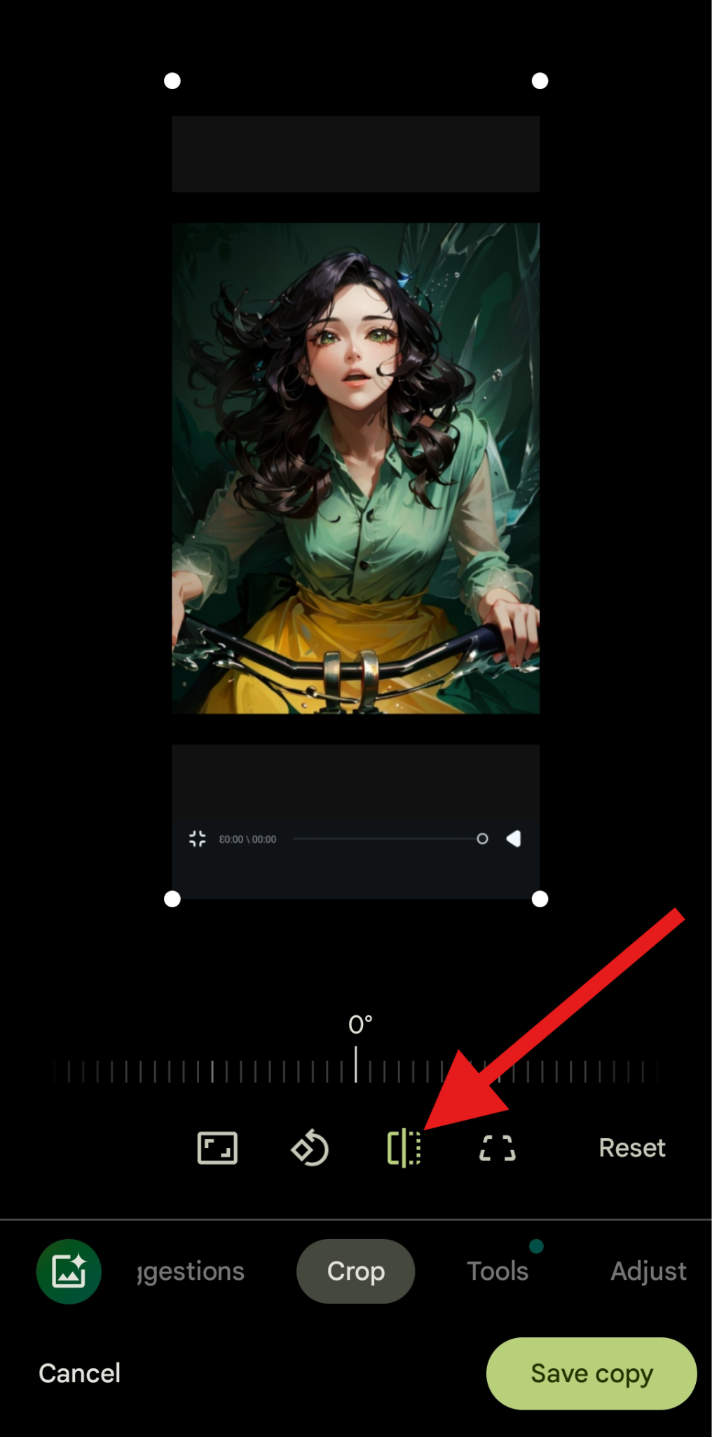 how to flip photo google photos