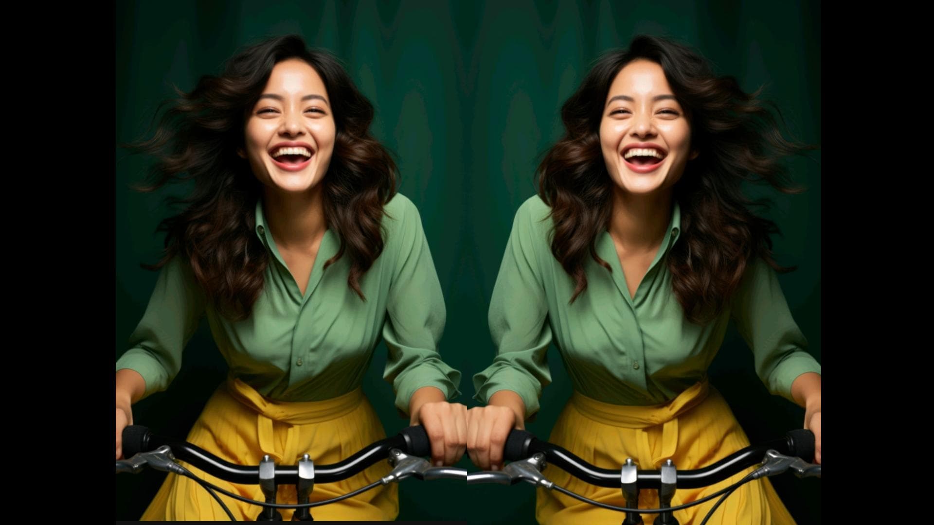 horizontally flipped image side by side
