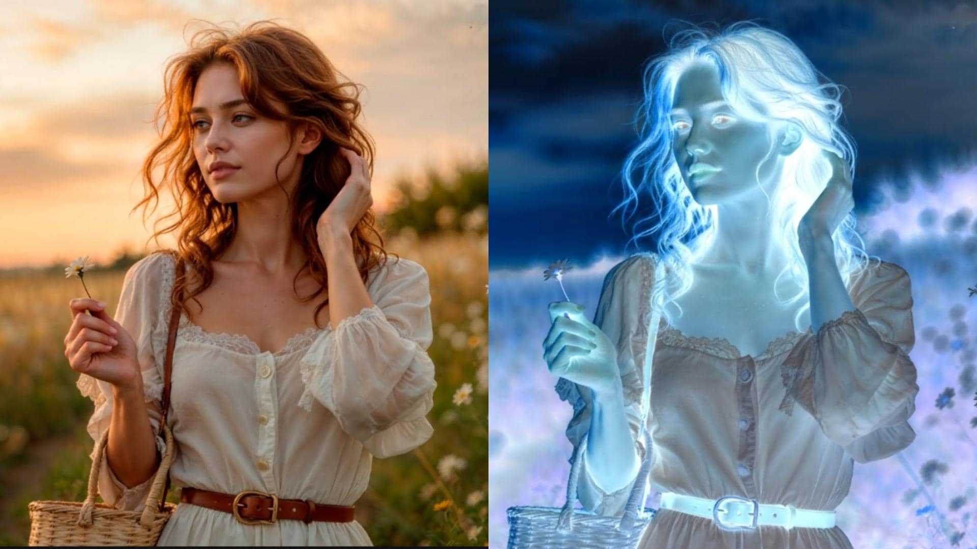 negative filter side by side comparison