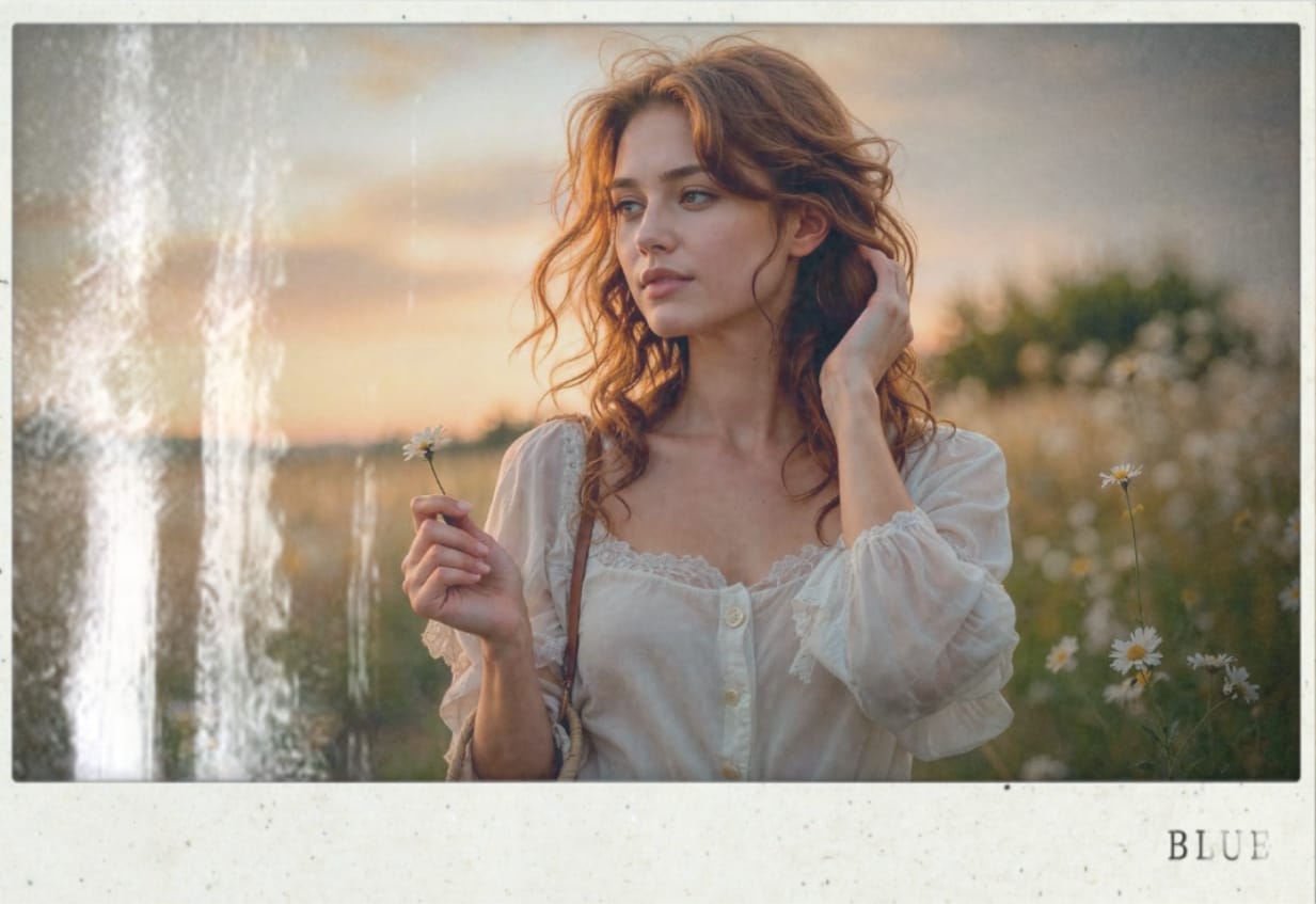 filmora mobile polaroid effect result example