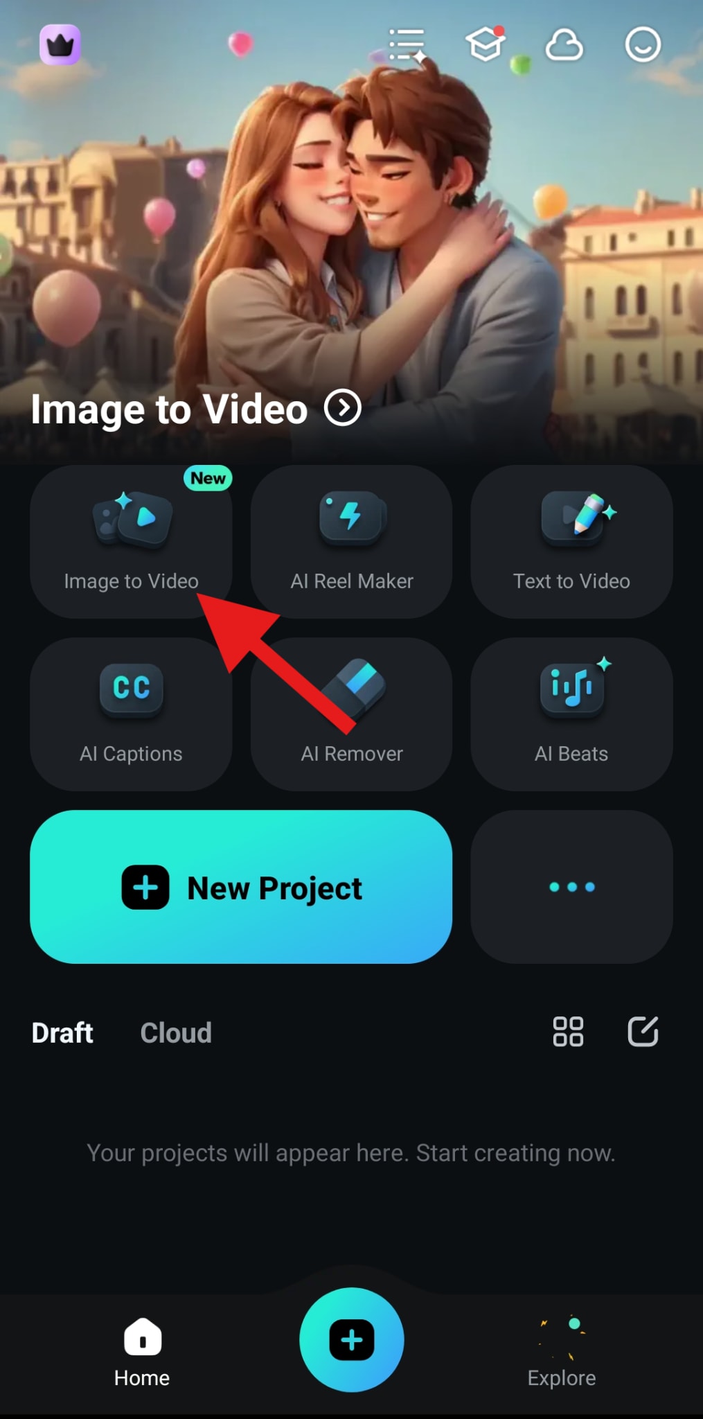 activate image to video feature mobile