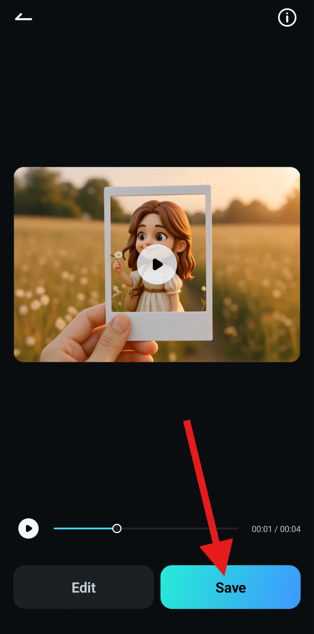review image to video result and save
