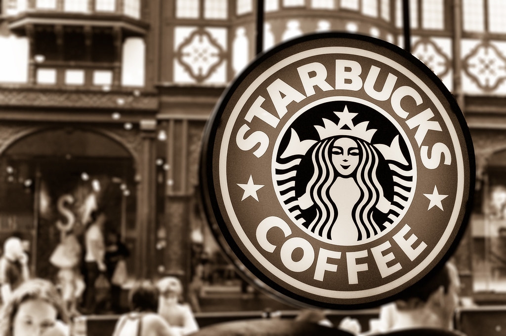 starbucks sepia branding specific example image