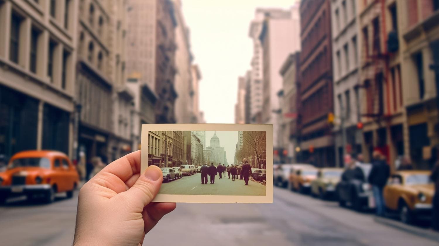 old polaroid photo free ai image