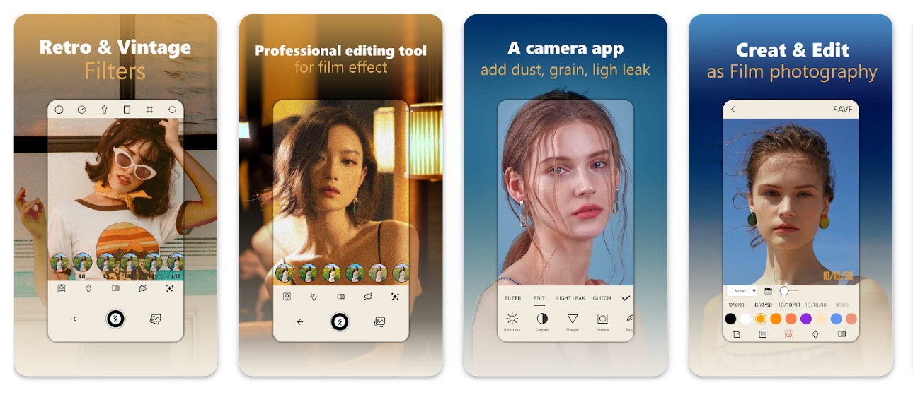 dazz cam top features interface screenshot