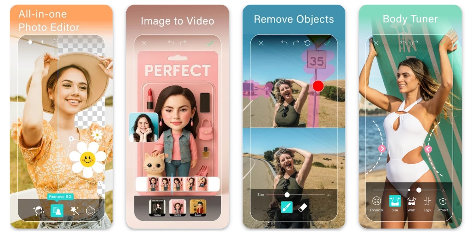 youcam perfect top features interface screenshot