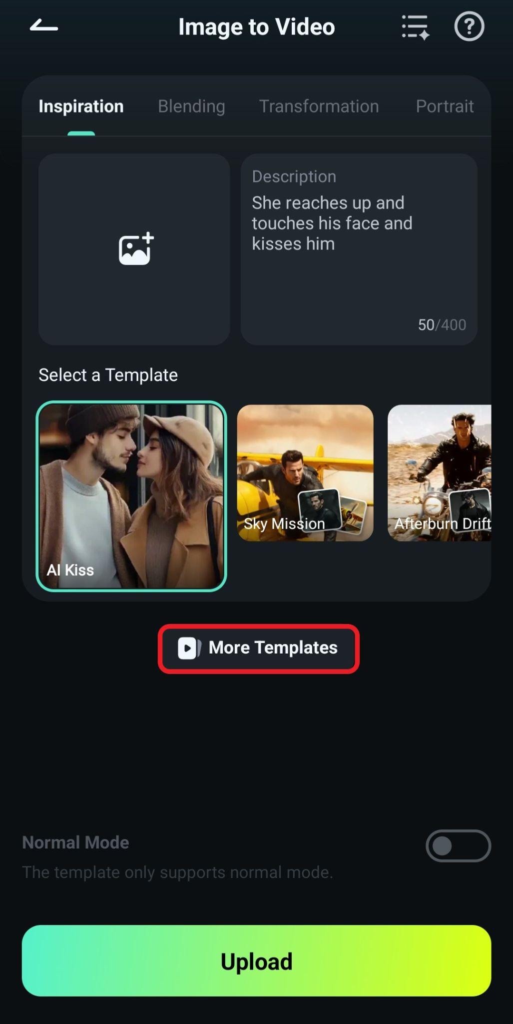 explore more image to video templates