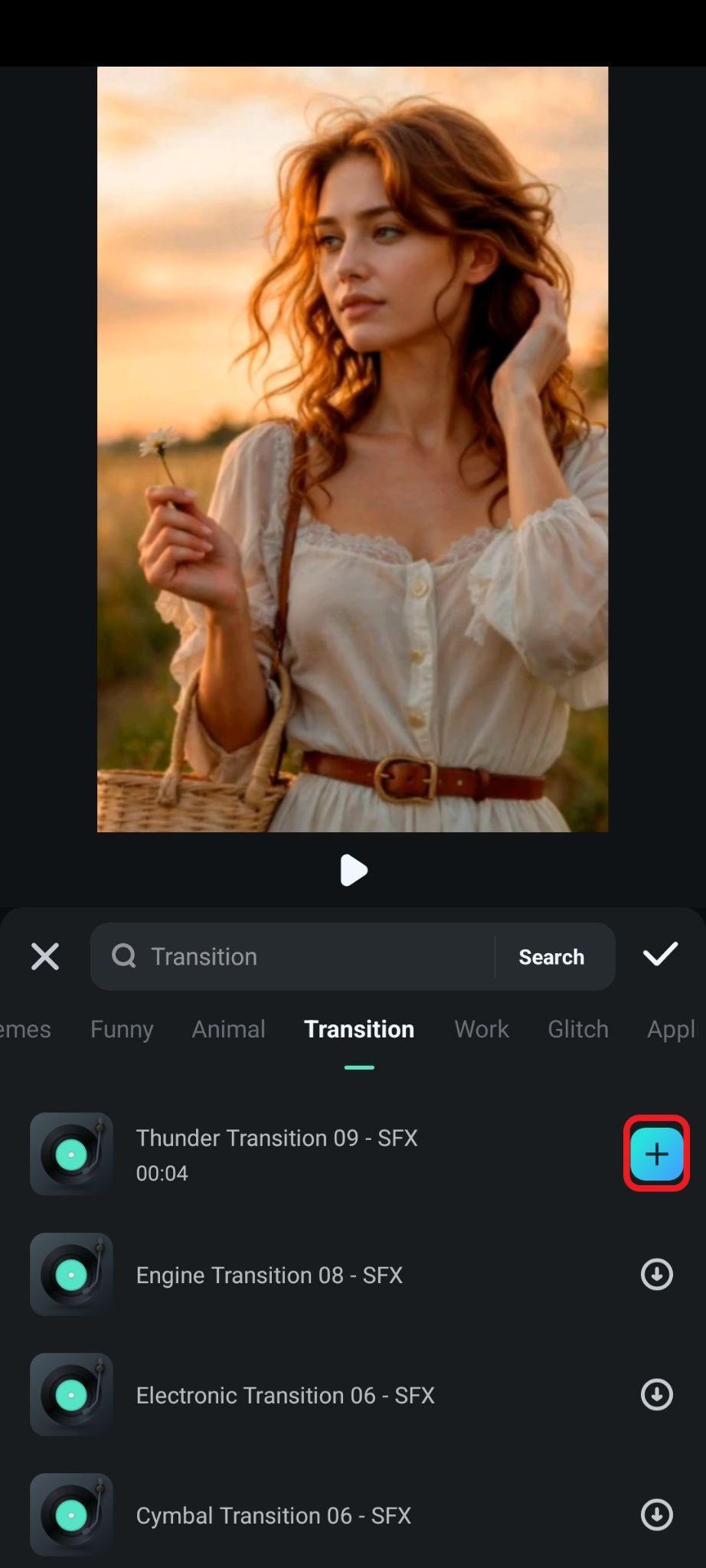 add sound effect to video mobile