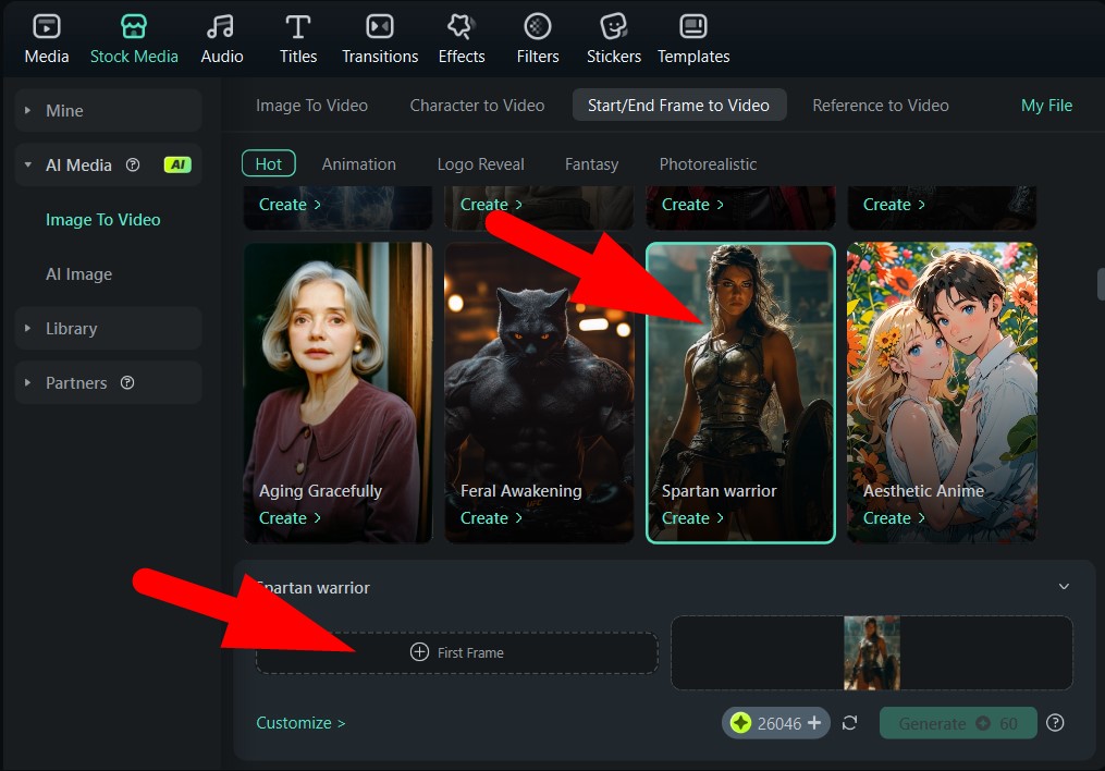 add first frame image to video