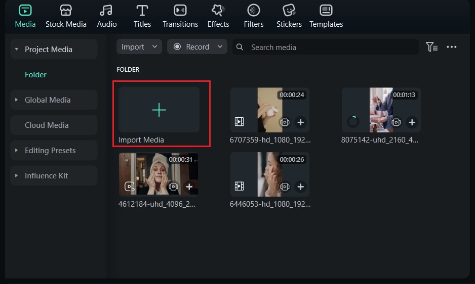 import your files