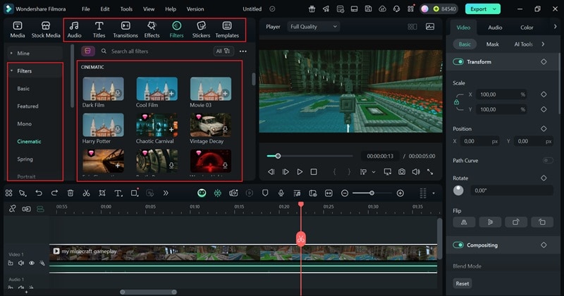 enhance video with elements if necessary
