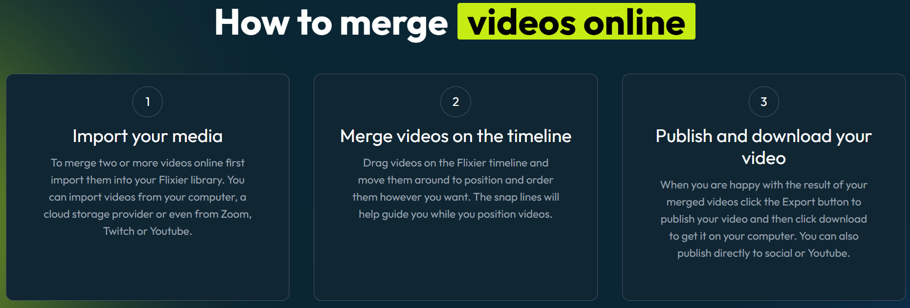 flixer merge video