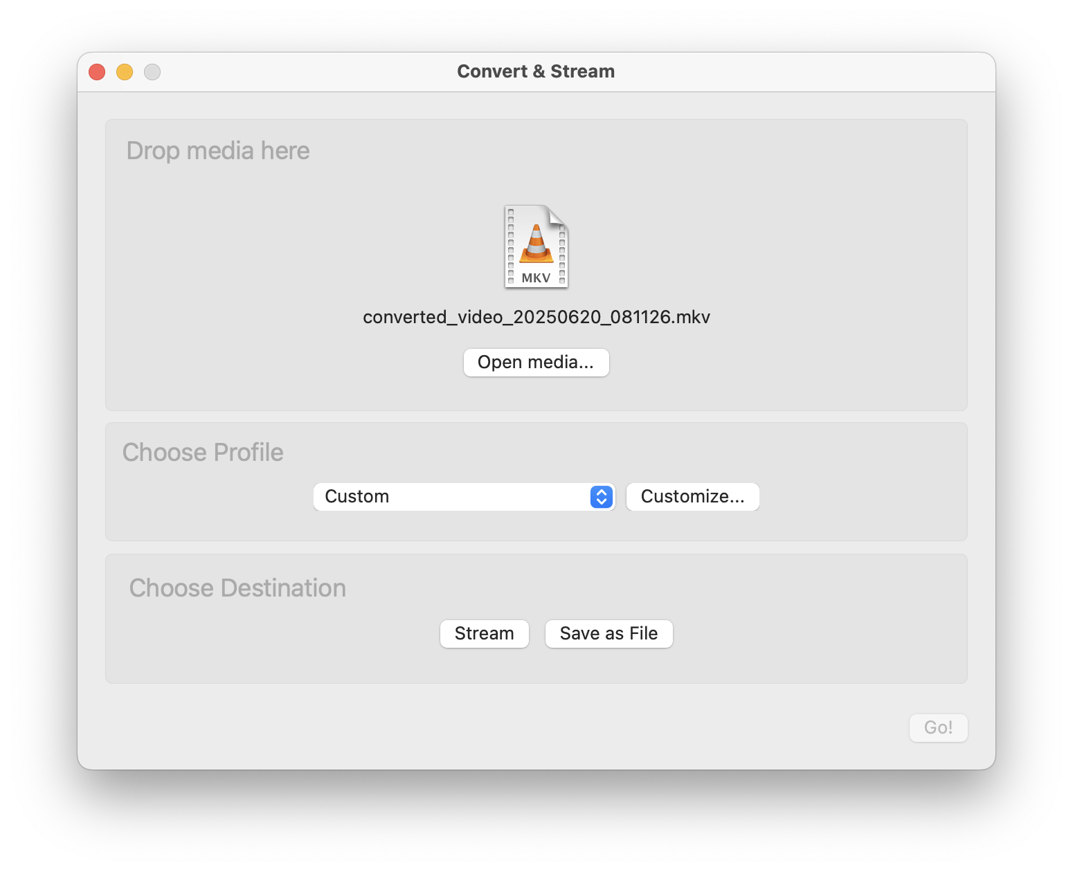 convert mkv to wav vlc