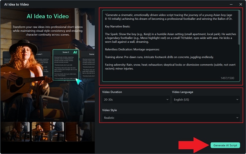 paste deepseek prompts and generate script