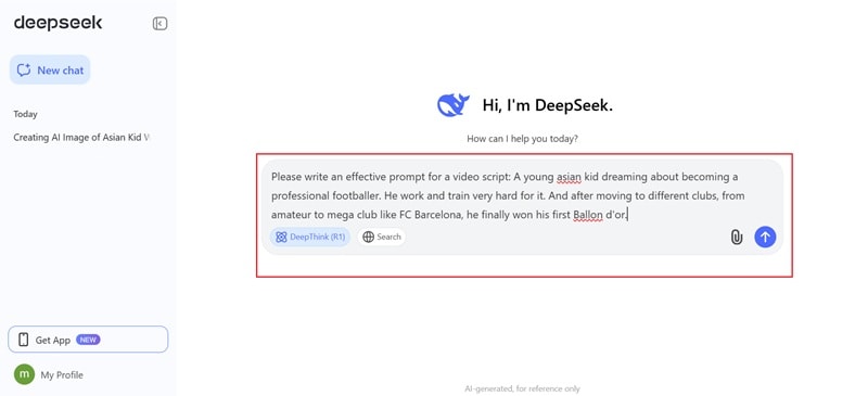use deepseek r1 to write scripts