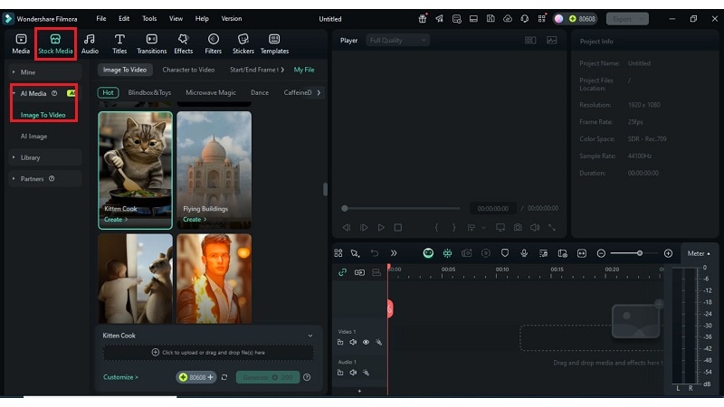 select image to video feature
