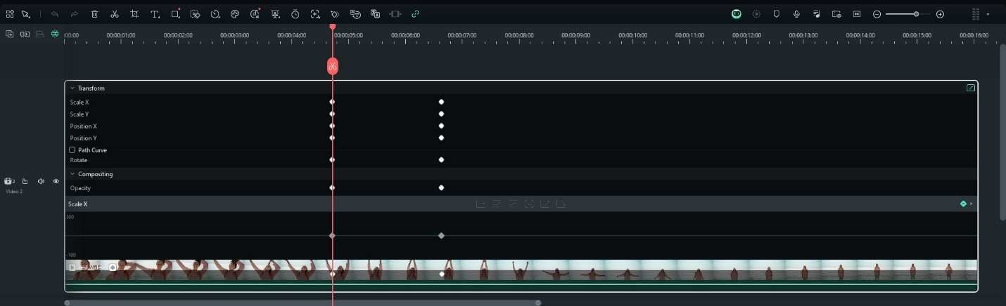 filmora keyframe options