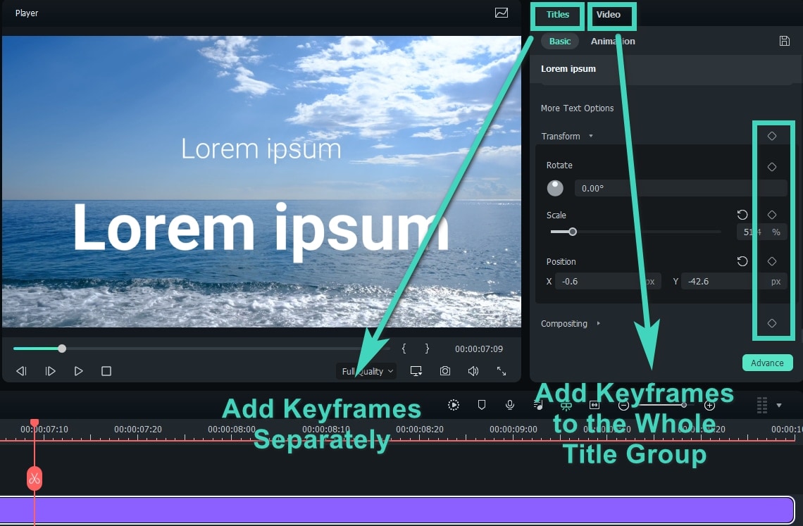 filmora keyframe guide