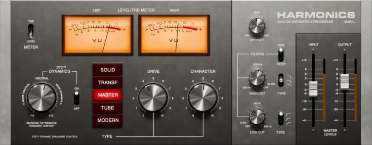 softube harmonics distortion plugin