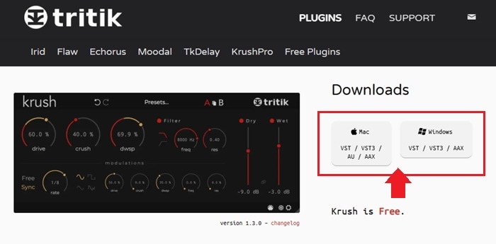 download the distortion plugin