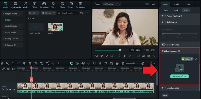 enhance video with ai before conversing