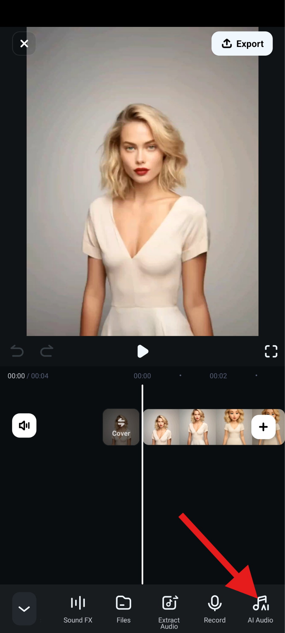 use ai audio feature filmora mobile