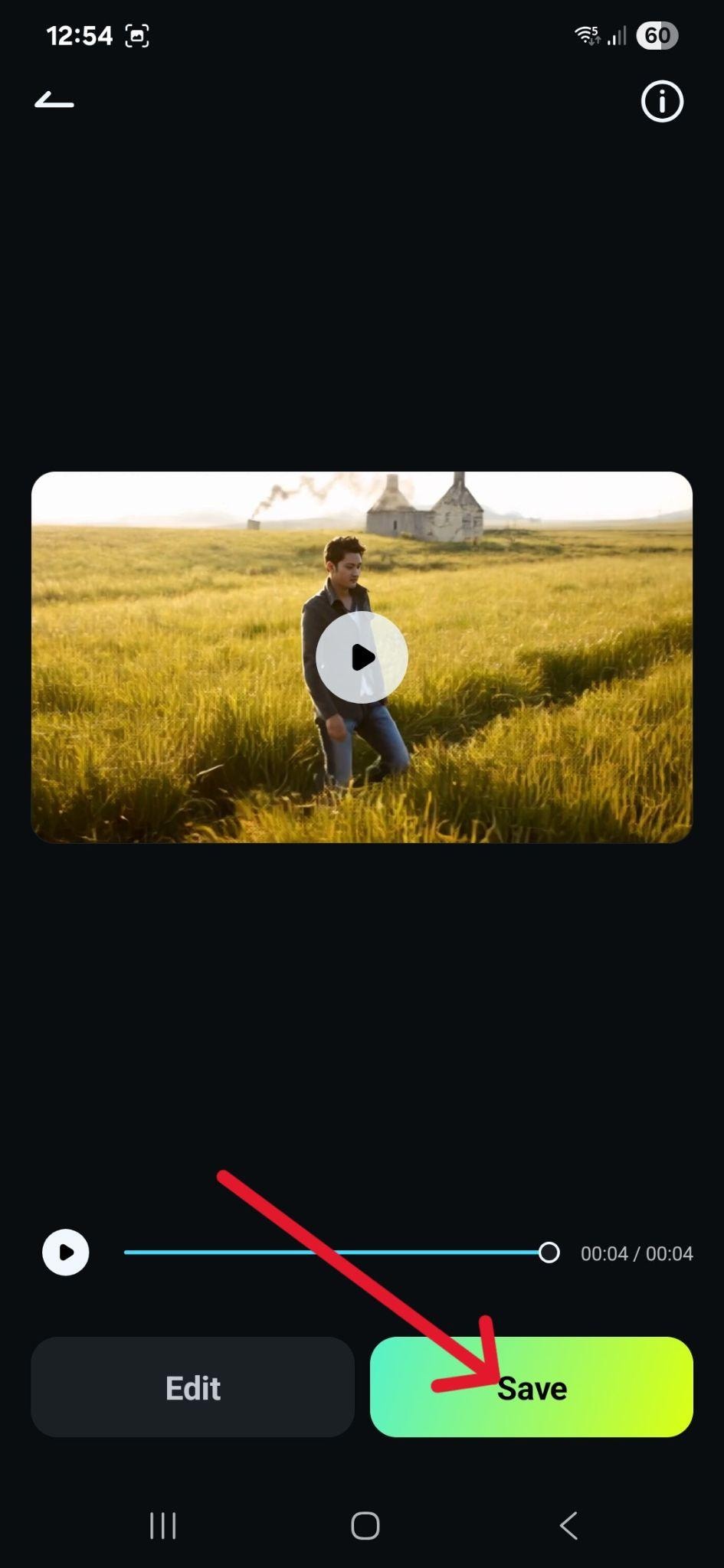 filmora image to video save