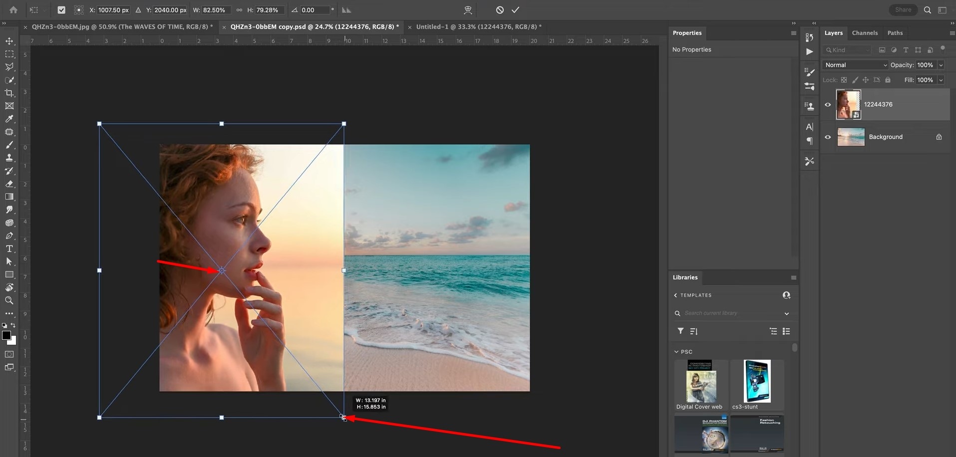 photoshop adjusting image size