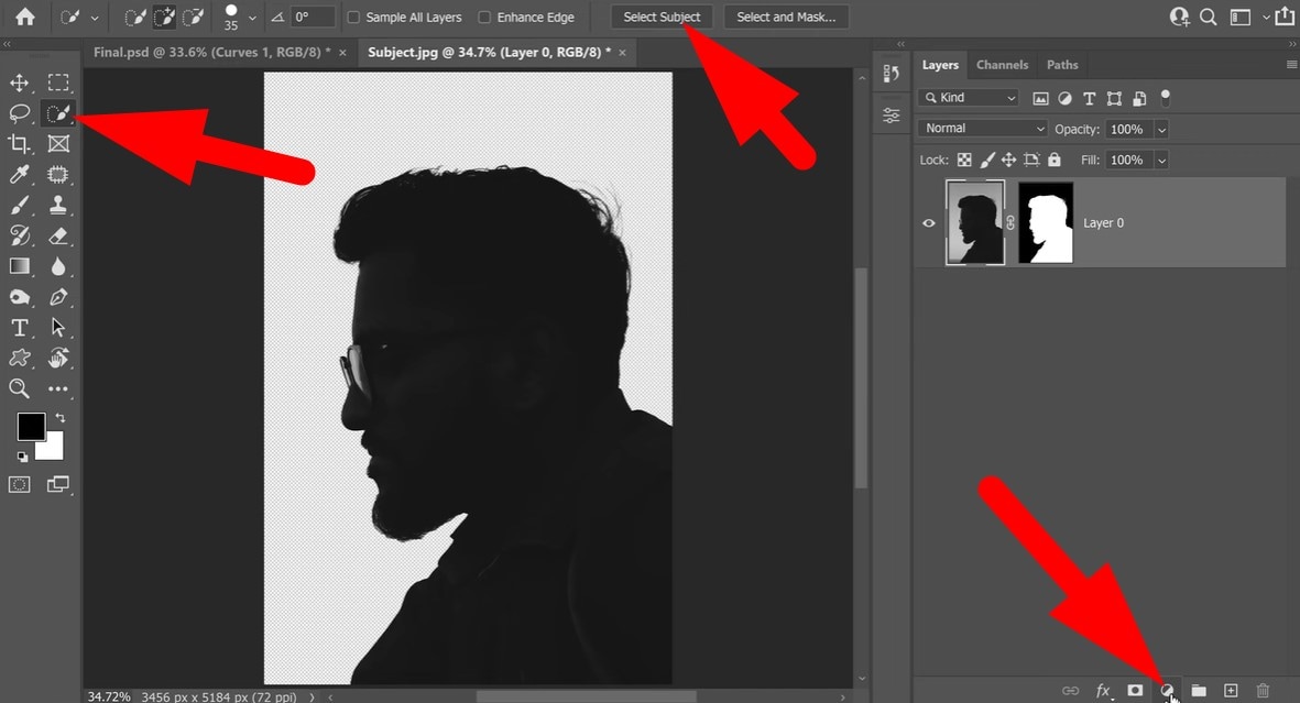 double exposure in photoshop step one