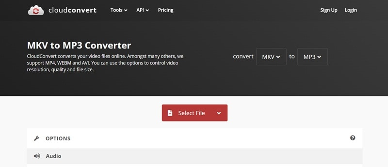 cloudconvert mkv to mp3 converter