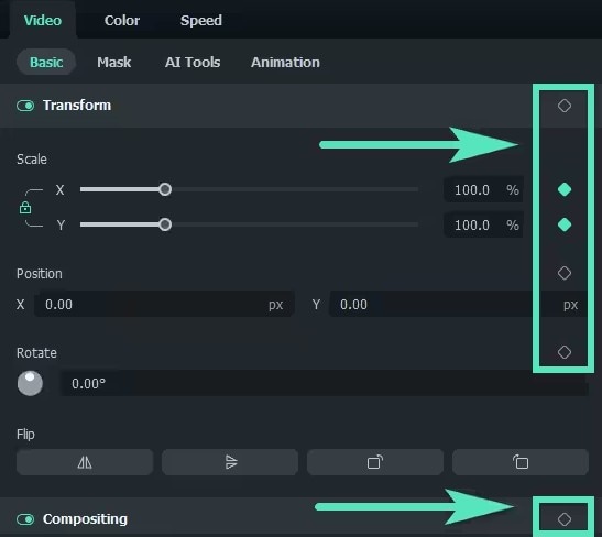 add keyframe on qwen ai video
