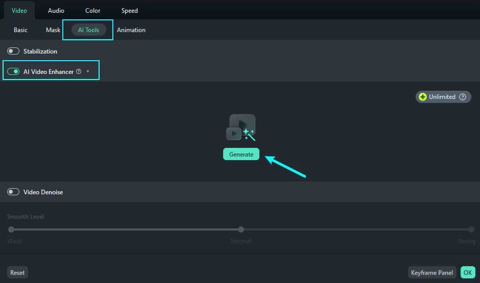 apply ai video enhancer