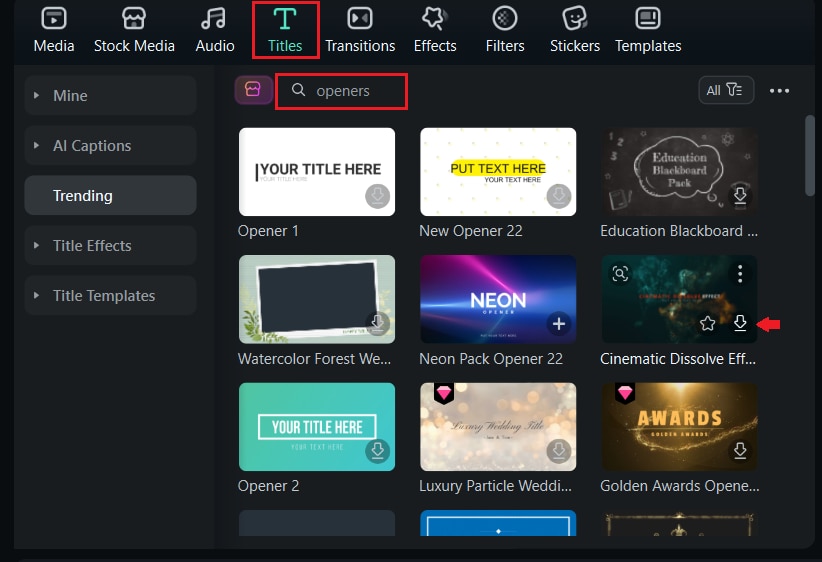 browse titles