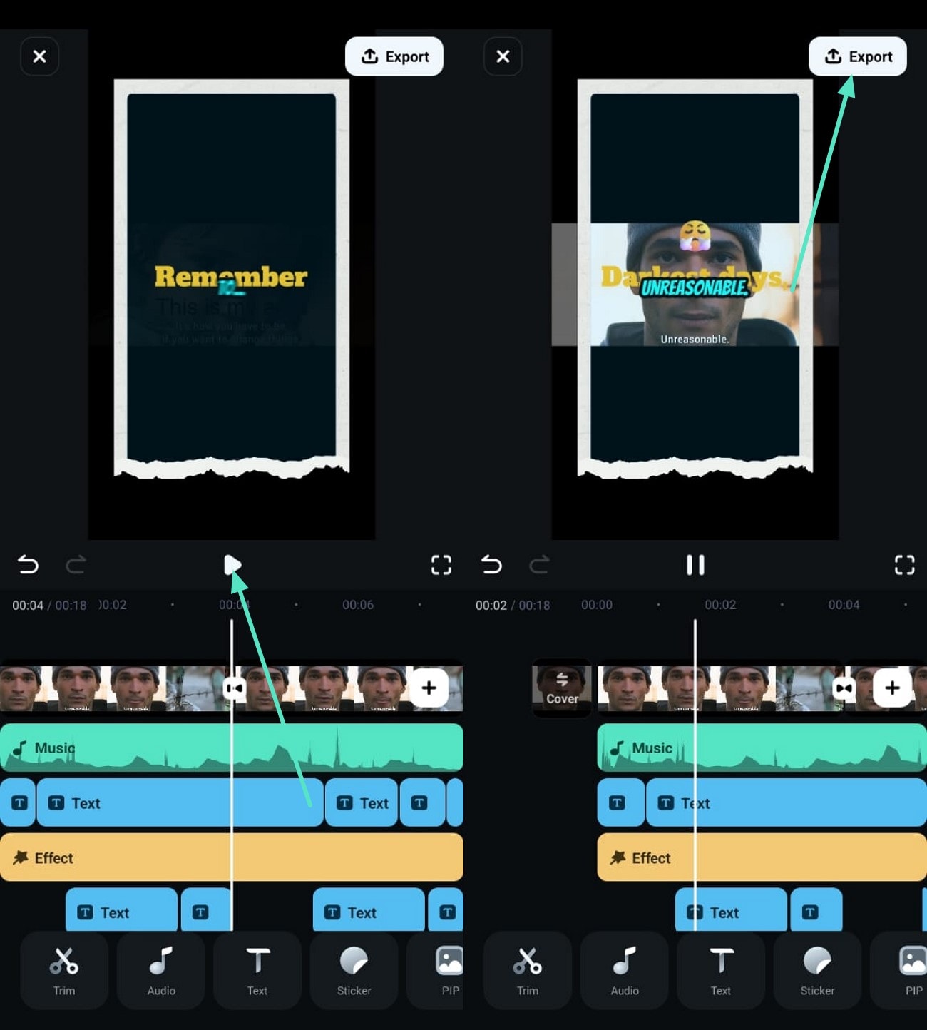 preview final results export charity video