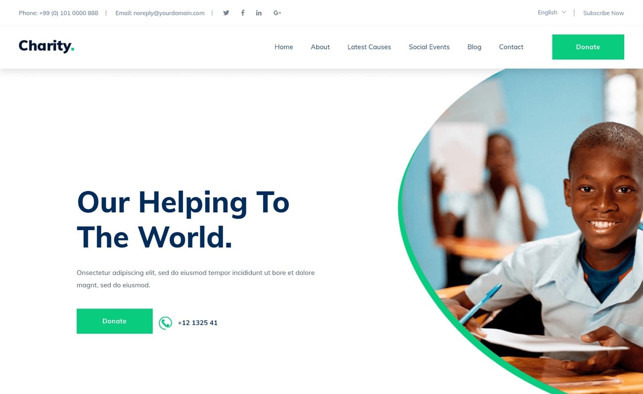 website and landing pages fundraisers