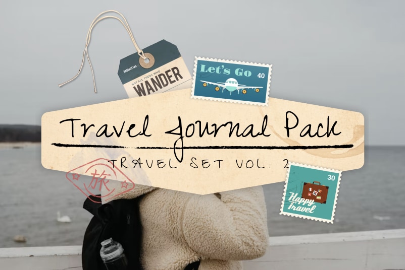 travel journal pack lower third filmora