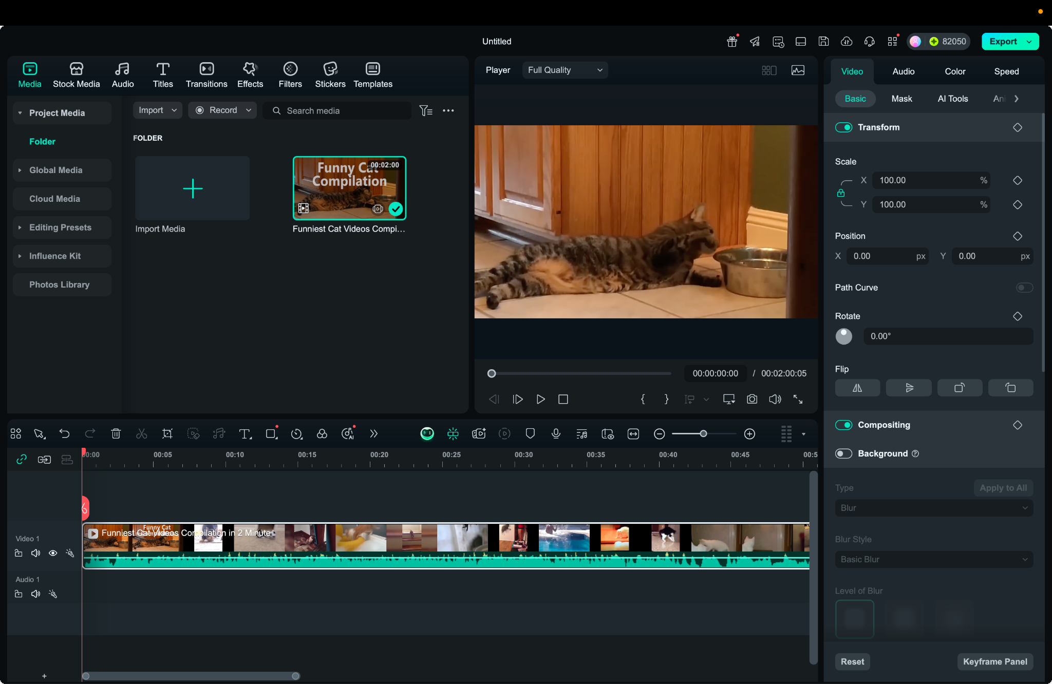 import media to filmora