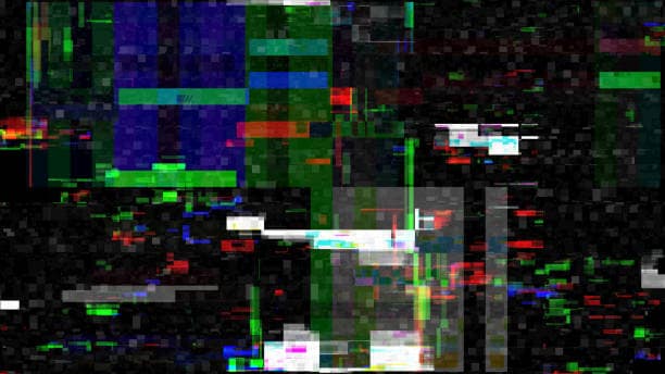 TV glitch overlays in filmora