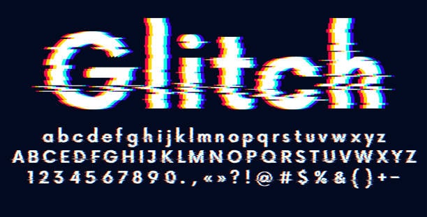 text and titles glitch effects in filmora