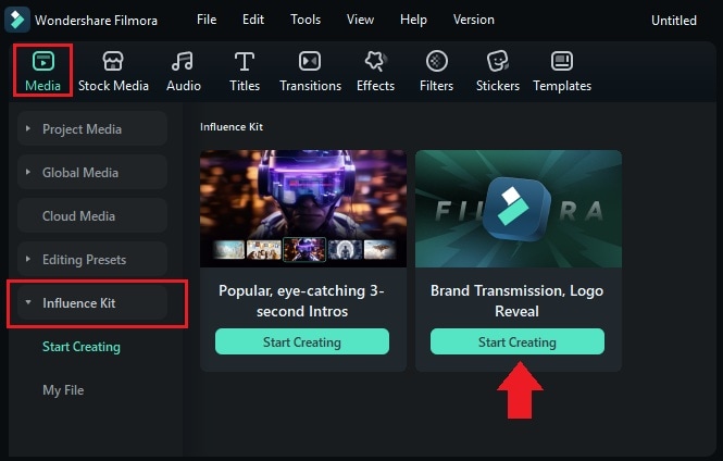 access the logo reveal tool
