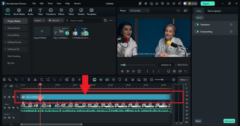 edit the generated subtitles