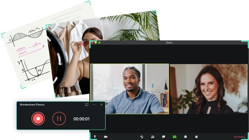 use filmora screen recorder tool