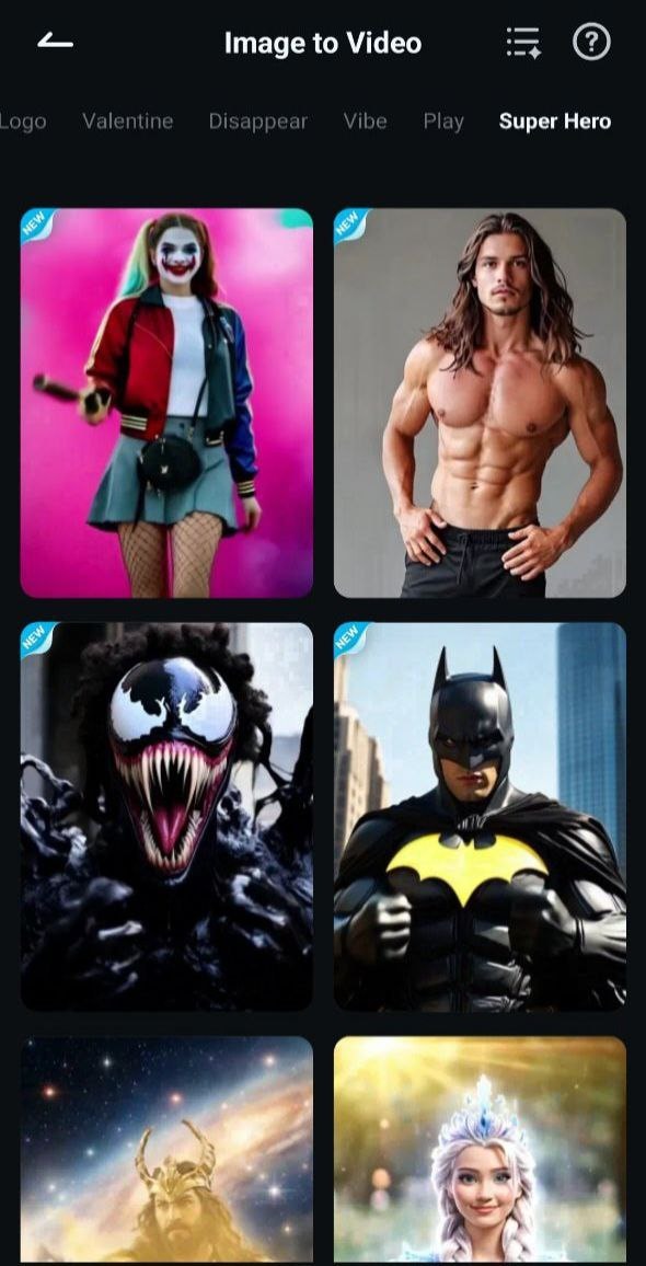 select the black slime ai venom filter
