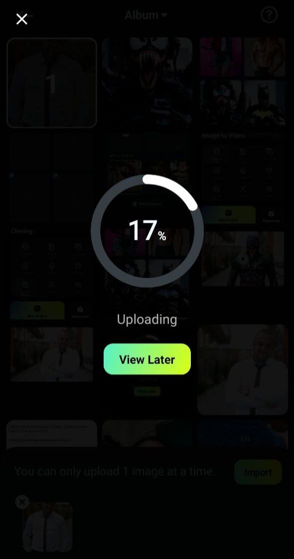 upload your photo for ai venom