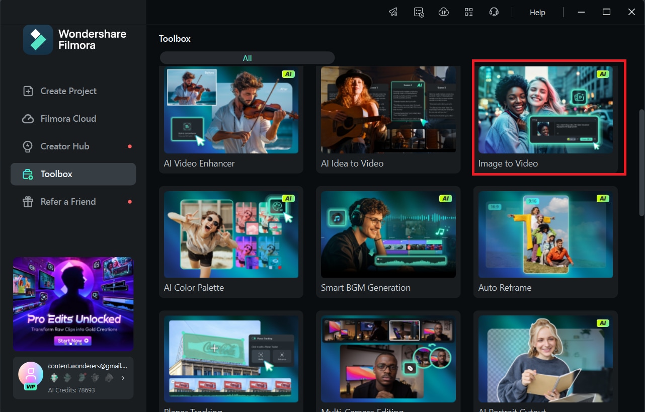 filmora ai to image