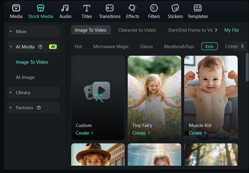 select templates