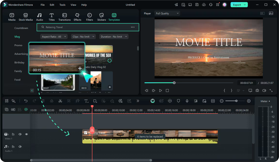 book trailer template filmora