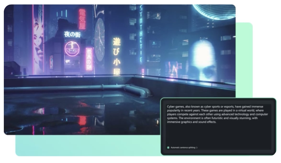 text-to-speech book trailer narrative